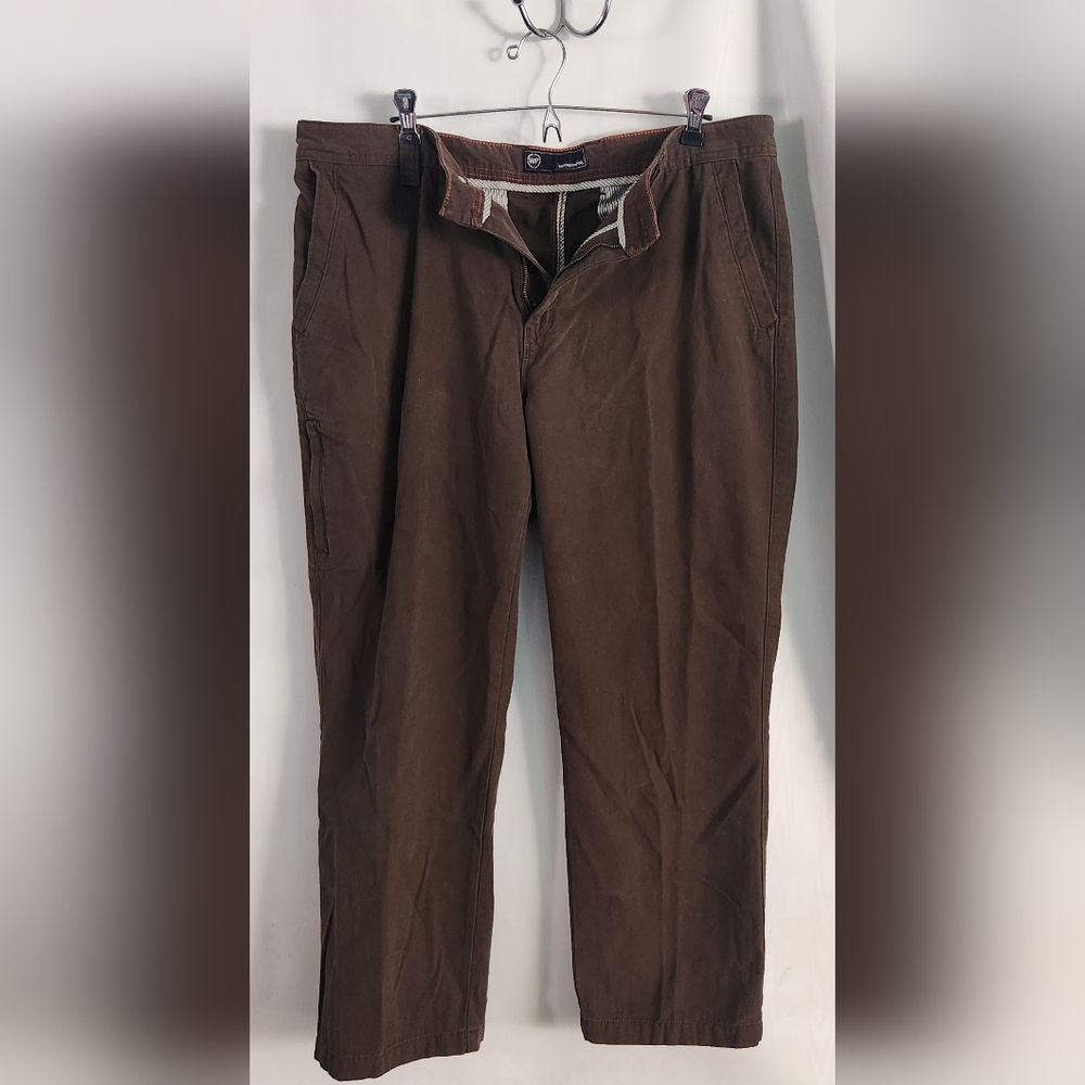 Weatherproof Men's Dark Olive Pants.100%cotton 38x30